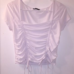Cute White Crop Top